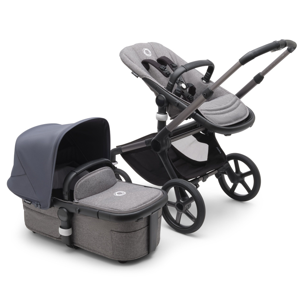 Коляска-трансформер Bugaboo Fox 5 Graphite/ Grey / Stormy blue #1