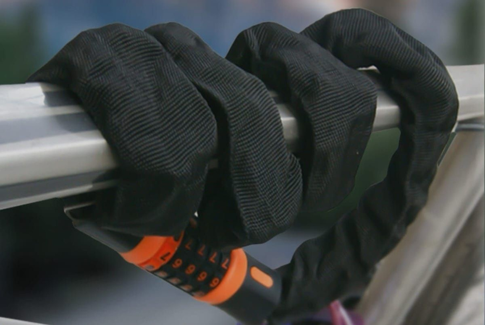 Замок для велосипеда, самоката длина 120 см - купить с доставкой по ...