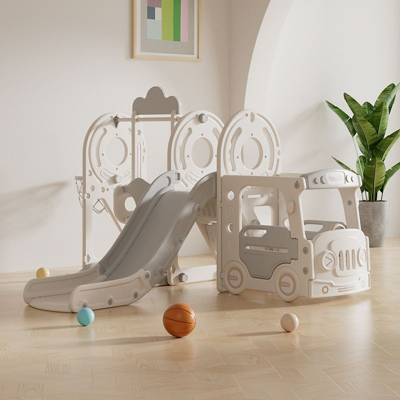 Игровой комплекс для детей с горкой и качелями UNIX Kids Bus (171 см ...