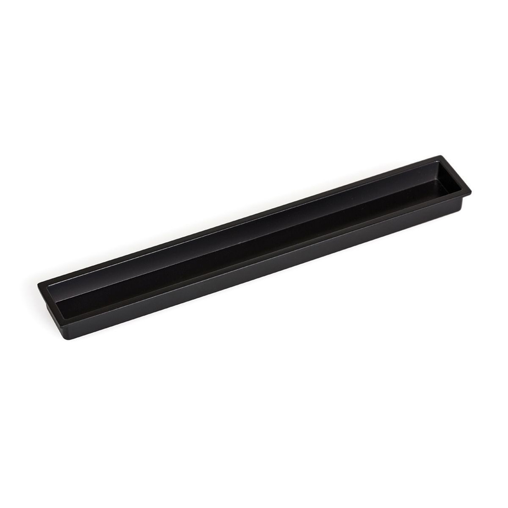 Ручка мебельная врезная 160 мм для раздвижных дверей Viefe Cubic (Испания) черная (1 шт.)  #1