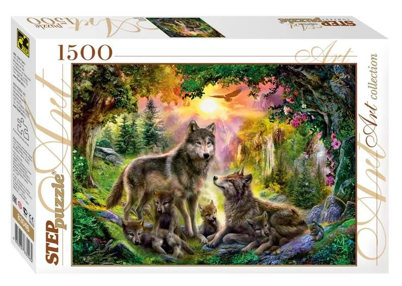 Пазл Step puzzle 1500 деталей, элементов: Волки (83046) (Step Art Collection) #1