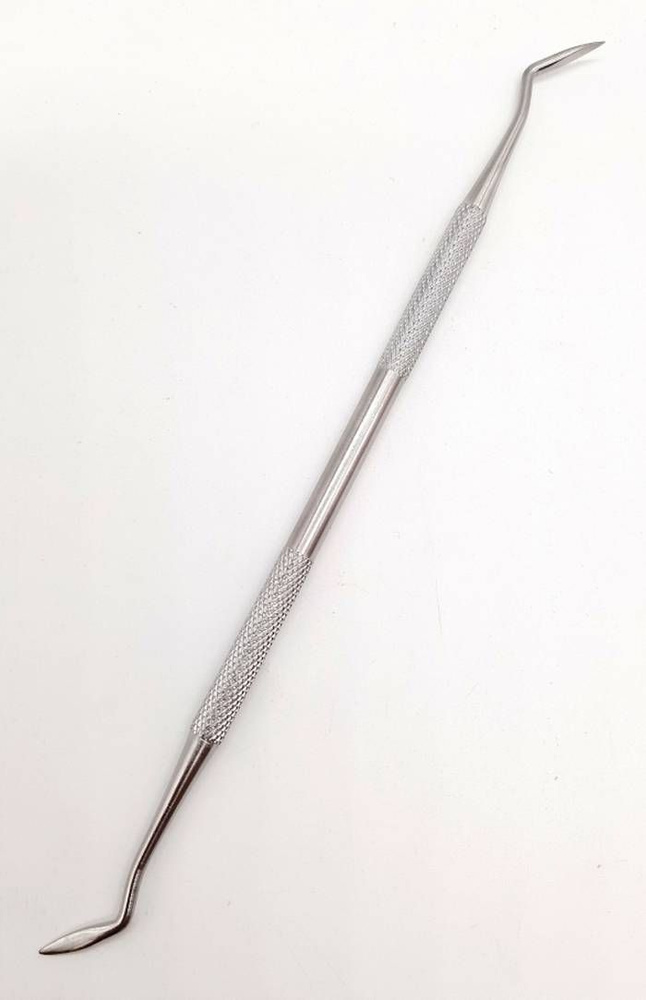 Палочка для маникюра - Пушер №8, серебристый цвет, длина 16,5 см, 1 шт  #1
