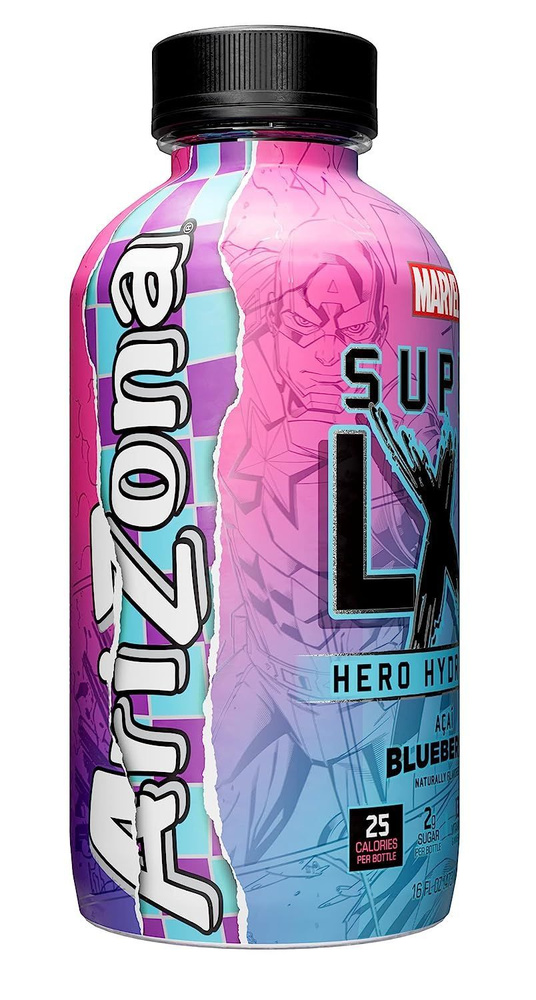Холодный чай AriZona Marvel Super LXR 473мл Черника #1
