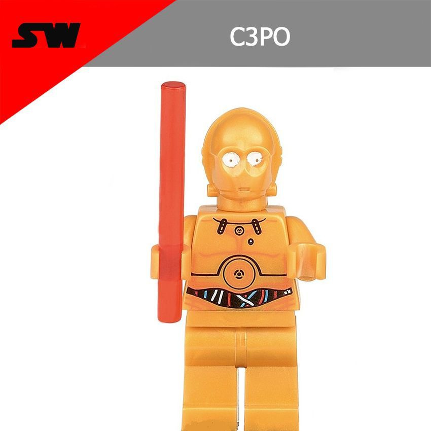 Фигурка Звездные войны, C3PO, конструктор для мальчиков. #1