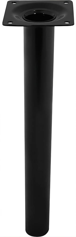 Мебельная ножка круглой формы 300x30 мм, сталь, цвет черный. Выполнена в стильном дизайне. Служит для #1