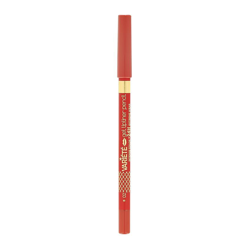 Карандаш для губ EVELINE VARIETE GEL LIPLINER PENCIL водостойкий матовый тон 02 pinkish  #1