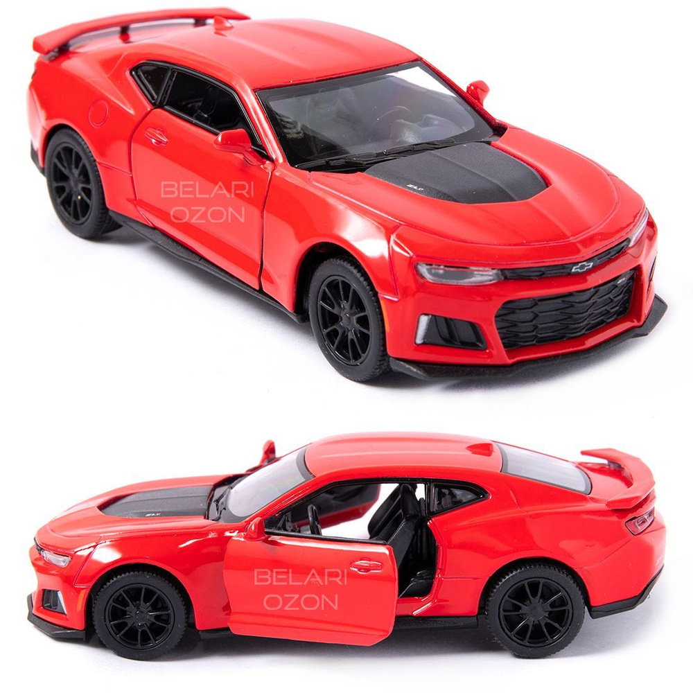 Машинка металлическая Kinsmart 1:38 2017 Chevrolet Camaro ZL1 (Шевроле  Камаро) KT5399D инерционная, двери открываются / Красный - купить с  доставкой по выгодным ценам в интернет-магазине OZON (696807614)