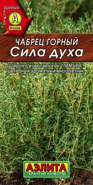 ЧАБРЕЦ СИЛА ДУХА. Семена. Вес 0,05 гр. Многолетний полукустарник.  #1