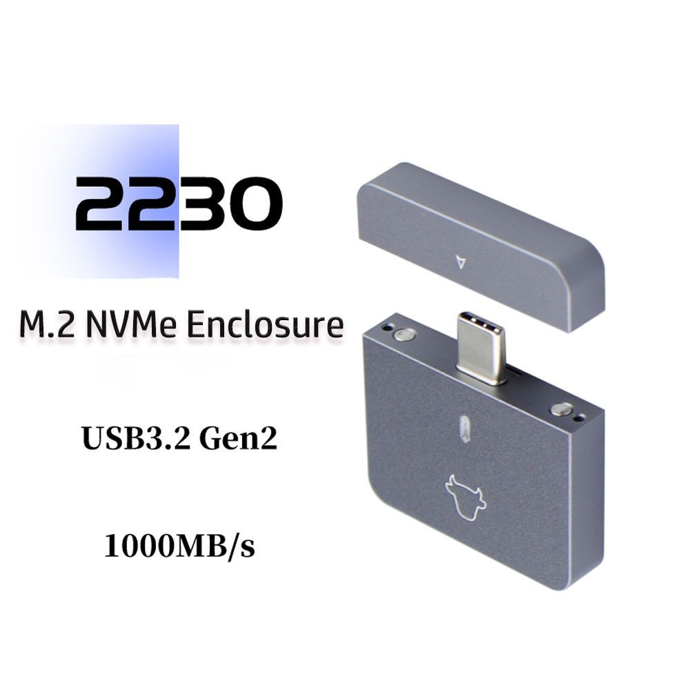 Корпус M.2 NVME, 10 Гбит/с, USB3.1 Gen2 Type-C SSD, корпус для моделей ...