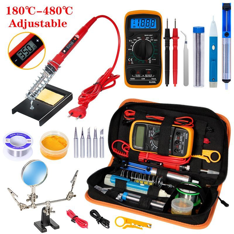 Паяльник электрический с регулировкой, 80 Вт,Керамический нагреватель ...