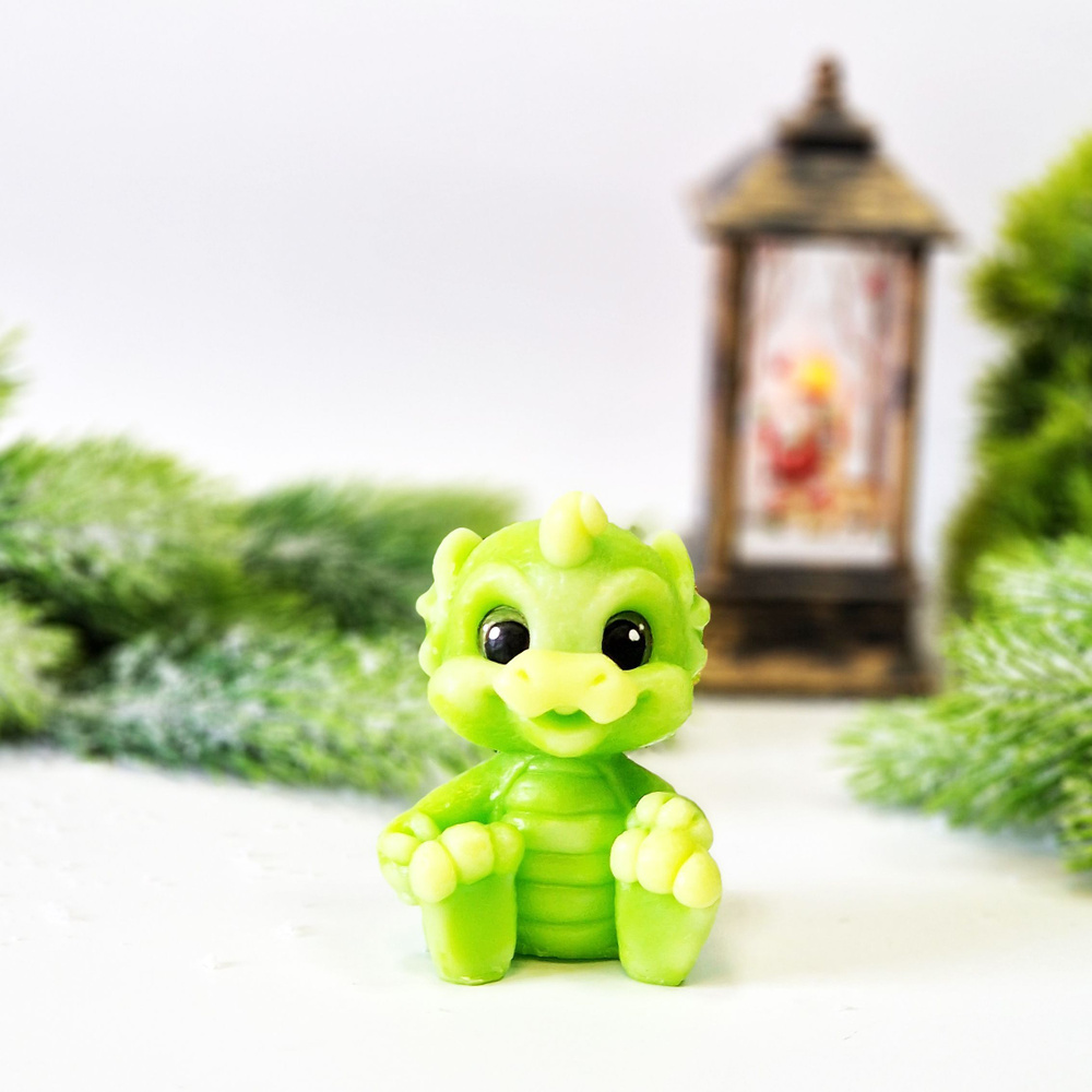 Мыло дракоша Тоша салатовое / символ 2024 года / подарок - купить с ...