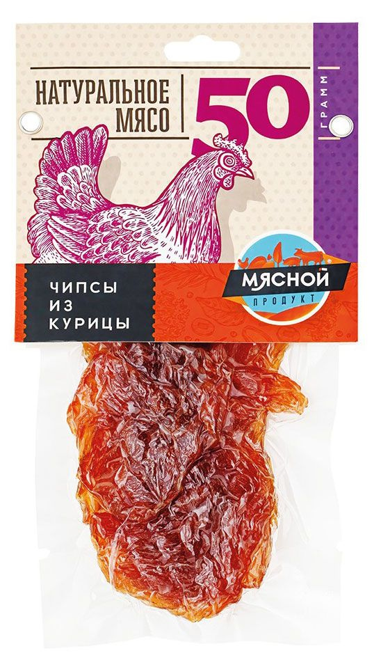 Чипсы сыровяленые Мясной продукт из курицы, 50 г, 4 шт - купить с ...