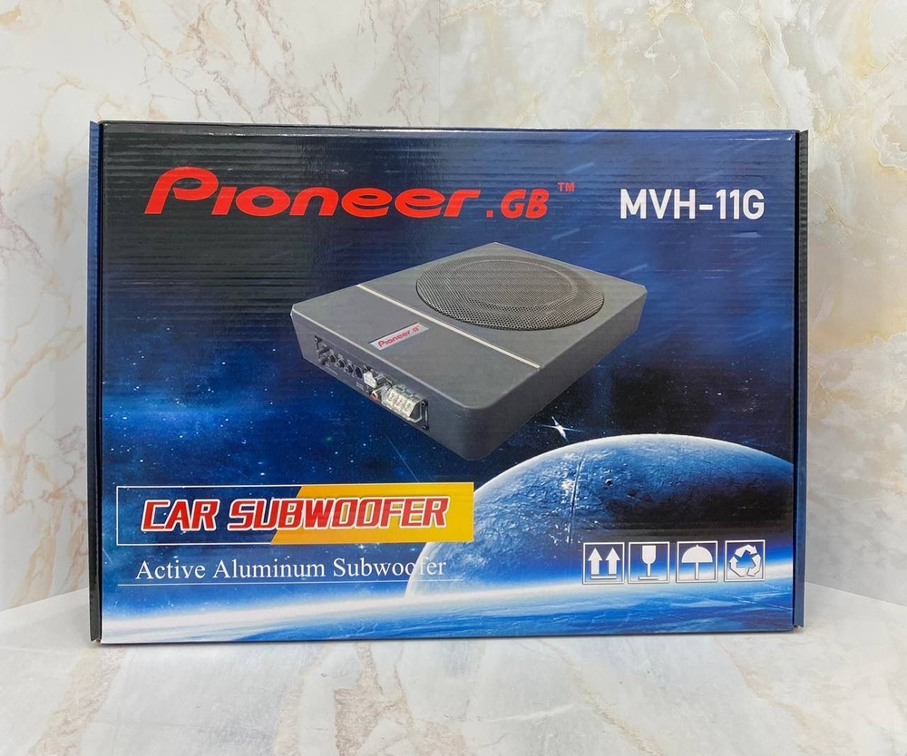 Авто активный сабвуфер Pioneer GB MVH-11G плоский 800вт - купить по  выгодной цене в интернет-магазине OZON (1102641978)