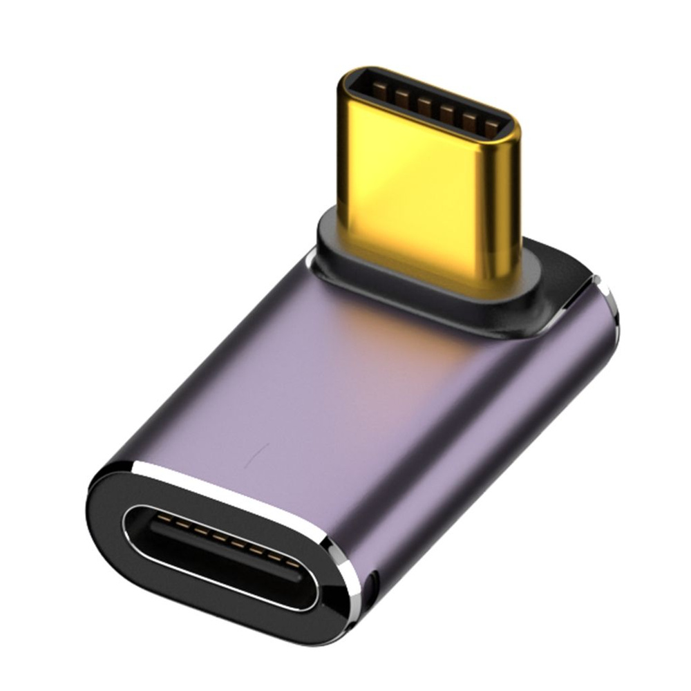 Мультистандартные адаптеры USB C U-образный прямой угловой адаптер типа мама-папа 40 Гбит/с для быстрой #1