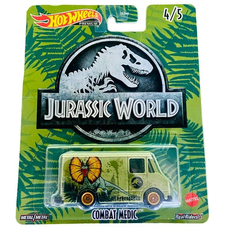 HCN92 Машинка металлическая игрушка Hot Wheels Premium Jurassic World коллекционная модель премиальная #1