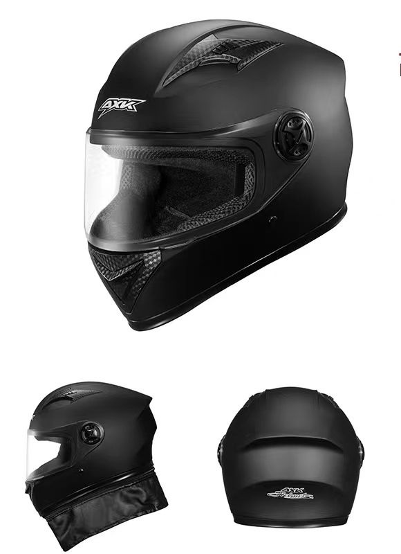 Мотошлем, цвет: черный - купить с доставкой по выгодным ценам в ...