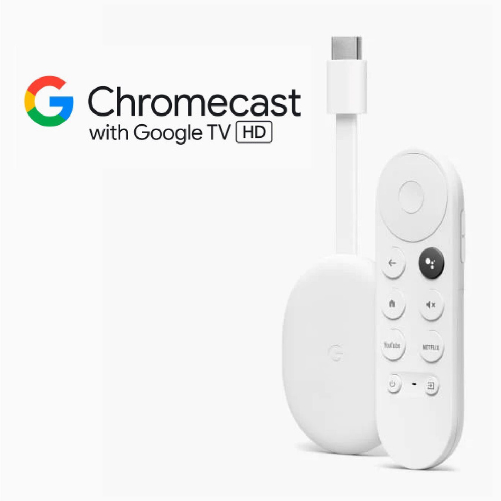 Медиаплеер Google Chromecast with TV HD, HDMI, USB Type-C, белый, Android  купить по низкой цене с доставкой в интернет-магазине OZON (1167182363)