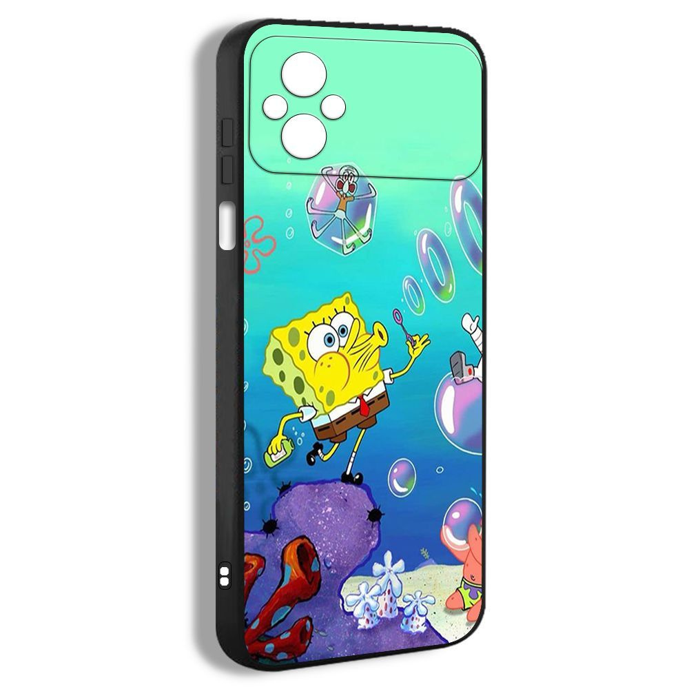 чехол для смартфона Подходит для Xiaomi Poco M5 4G Губка Боб квадратные  штаны SpongeBob EDX68 - купить с доставкой по выгодным ценам в  интернет-магазине OZON (1177802283)