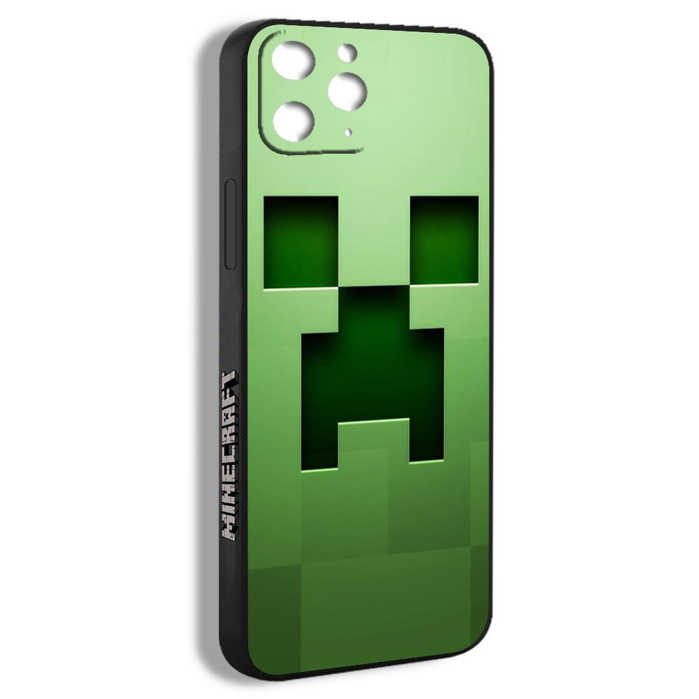 чехол для смартфона Подходит для iPhone 11 Pro Max Minecraft Крипер  мультяшный зеленый рисунок MAA26 - купить с доставкой по выгодным ценам в  интернет-магазине OZON (1186256109)