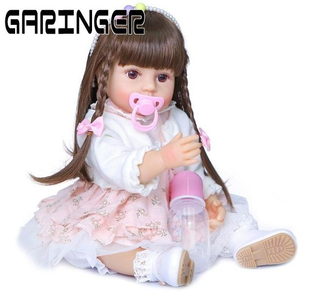 Кукла реборн 55см девочка силикон для всего тела - купить с доставкой ...