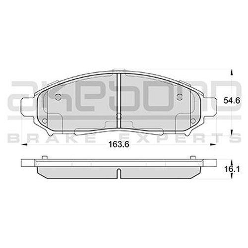 Колодки тормозные (Спереди) Nissan Leaf 09-17 / Pathfinder 04-14