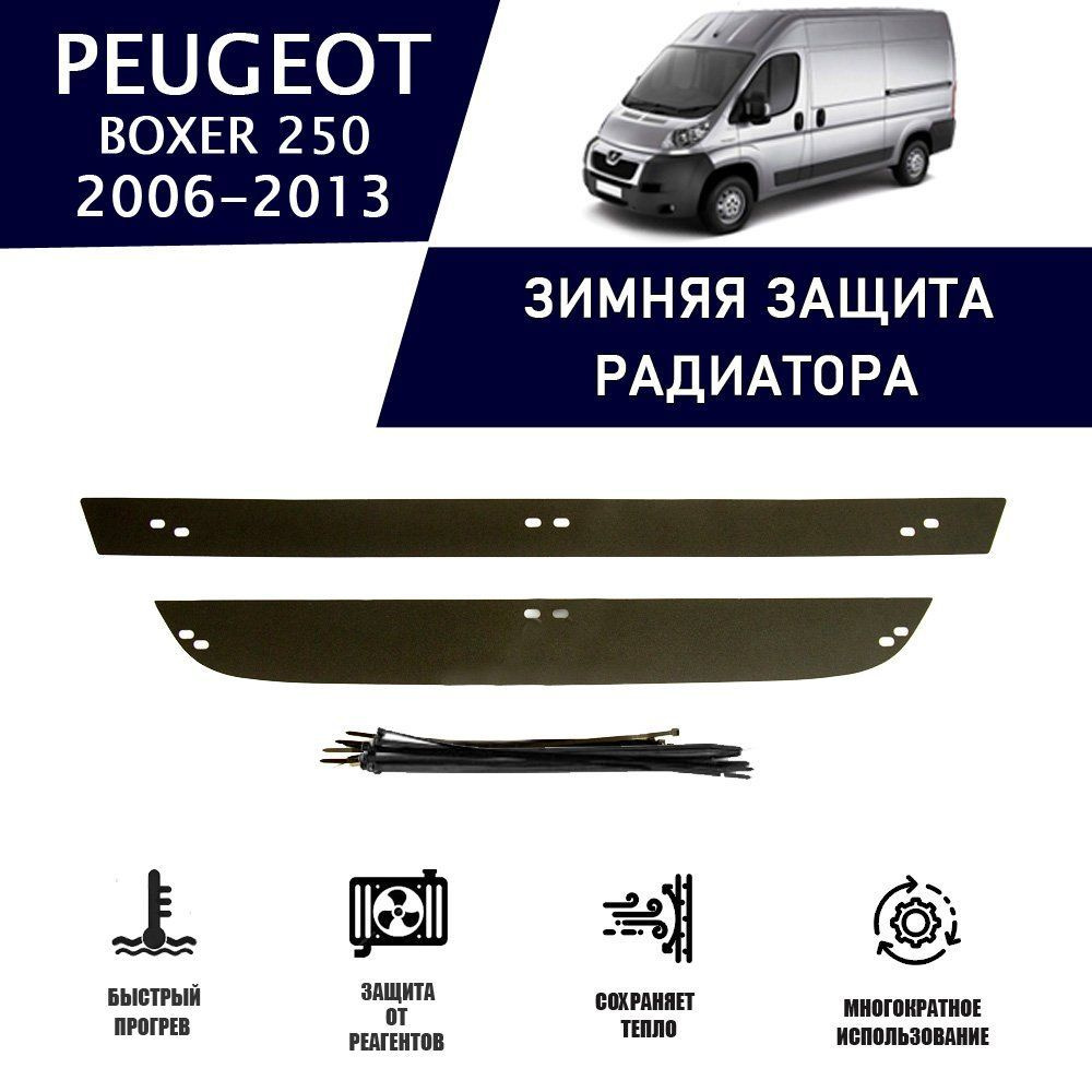 Зимняя защитная накладка радиатора для Peugeot Boxer 2006-2013 (250 кузов),  Citroen Jumper 2006-2013,Fiat Ducato 2012-2013 AVTuning автомобильный  утеплитель тюнинг авто аксессуары защита - AVTUNING арт. WCPB2500613 -  купить по выгодной цене в интернет ...