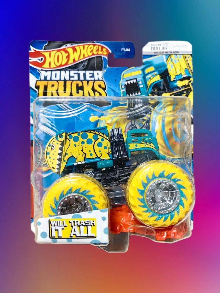 Машинка Хот Вилс / Hot Wheels Monster Truck Will Trash It All HNW20 #1