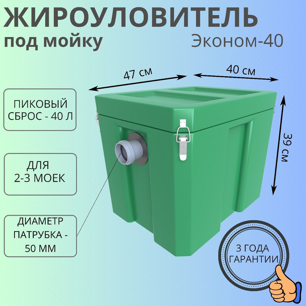 Жироуловитель под мойку Биофор Эконом - 40