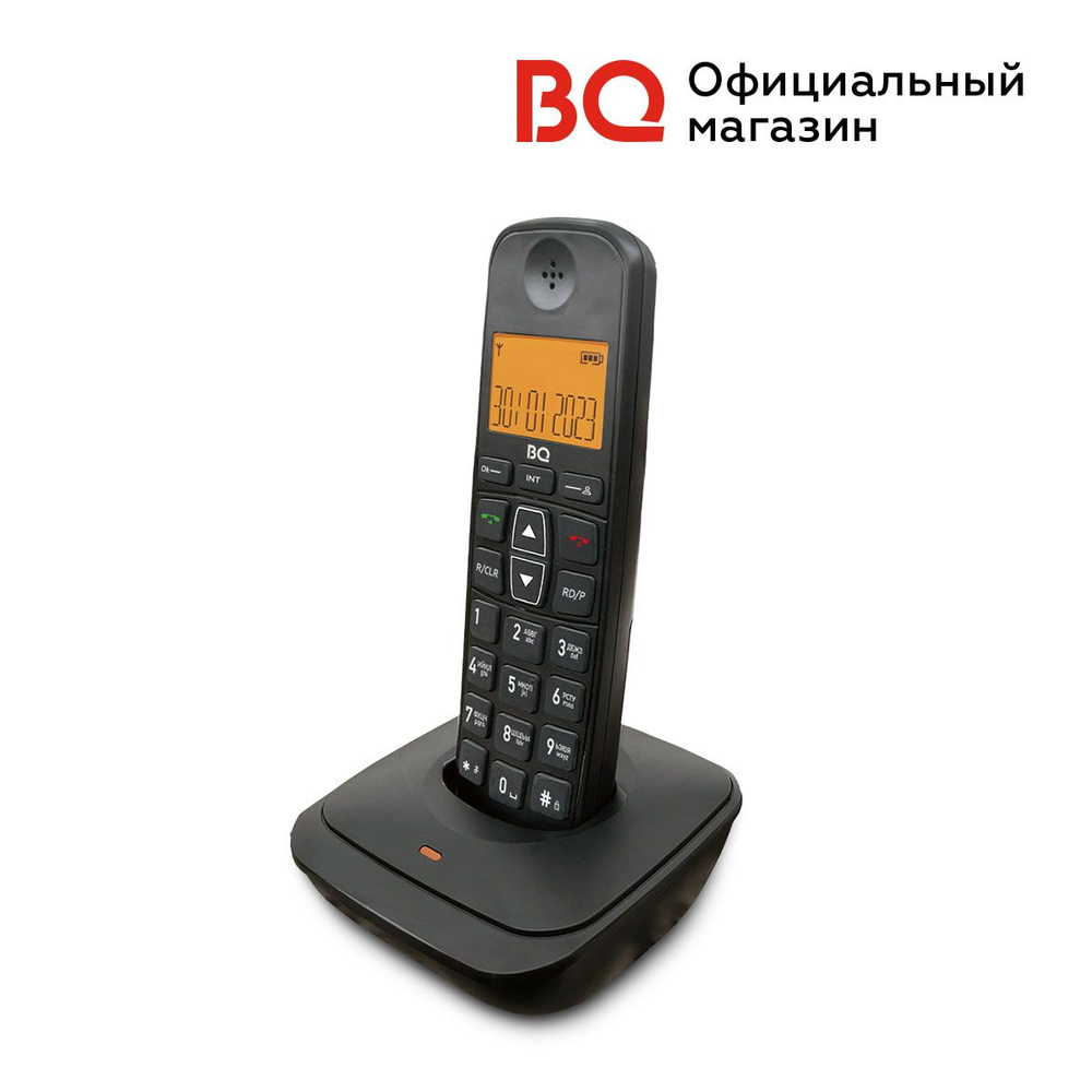 Стационарный Радиотелефон BQ 1864 Черный - купить с доставкой по выгодным  ценам в интернет-магазине OZON (1230027260)