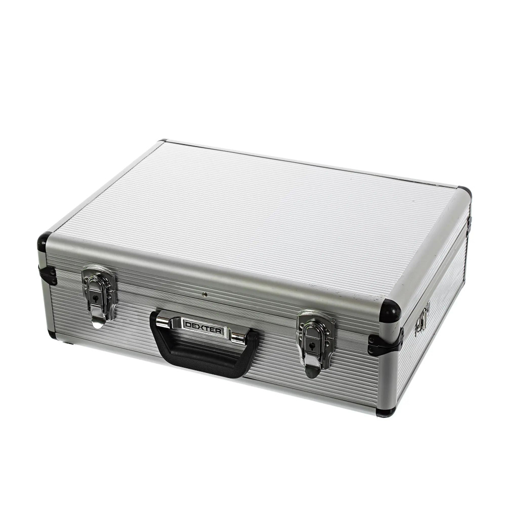 Ящик для инструмента Dexter LD-FS001 455x330x152 мм, алюминий/двп, цвет серебро  #1