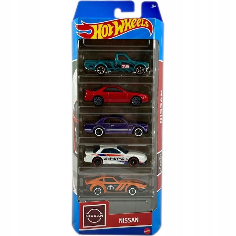 Набор машинок 5 штук Hot Wheels Nissan 01806 - купить с доставкой по  выгодным ценам в интернет-магазине OZON (1268195510)