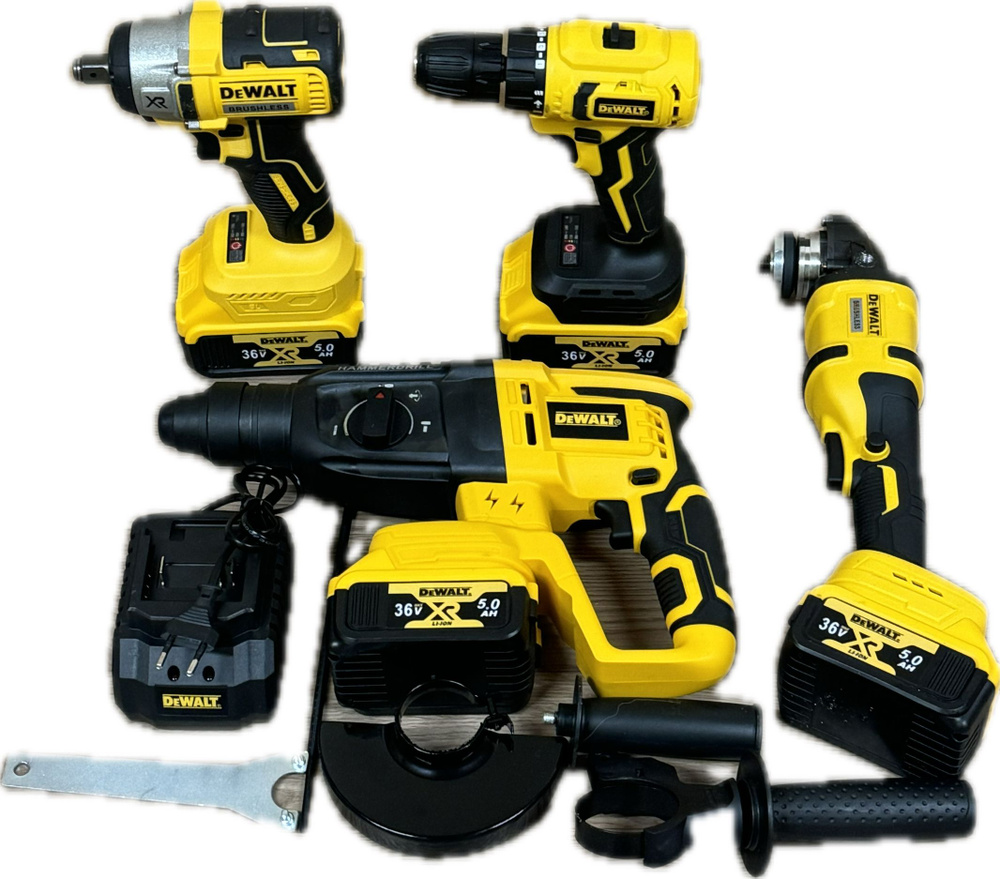 Набор аккумуляторного инструмента DeWALT 4в1 (4Акб) - купить с ...
