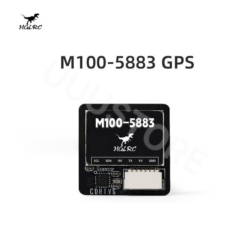 HGLRC M100 - 5883 M10 GPS модуль 21x21 мм с компасной керамической антенной, бортовой светодиодный индикатор #1