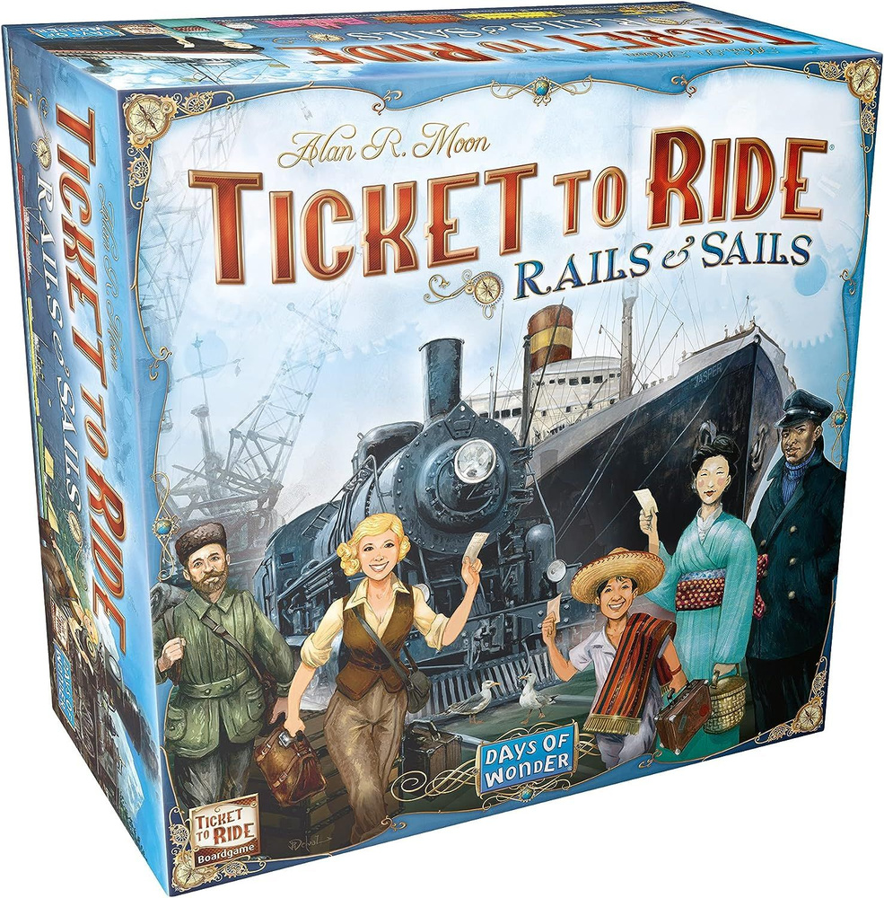 Настольная игра Ticket to Ride: Rails & Sails на английском языке - купить  с доставкой по выгодным ценам в интернет-магазине OZON (1284699808)