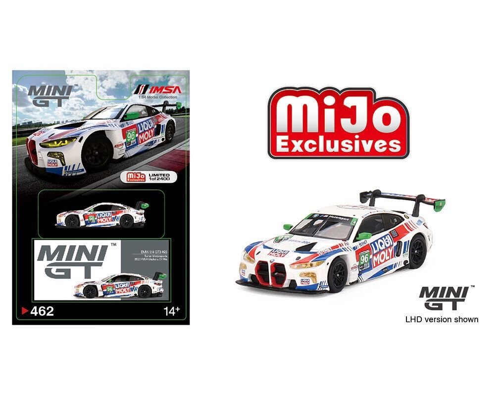 Машинка minigt 1/64 #462 BMW M4 GT3 #96 Turner Motorsports 2022