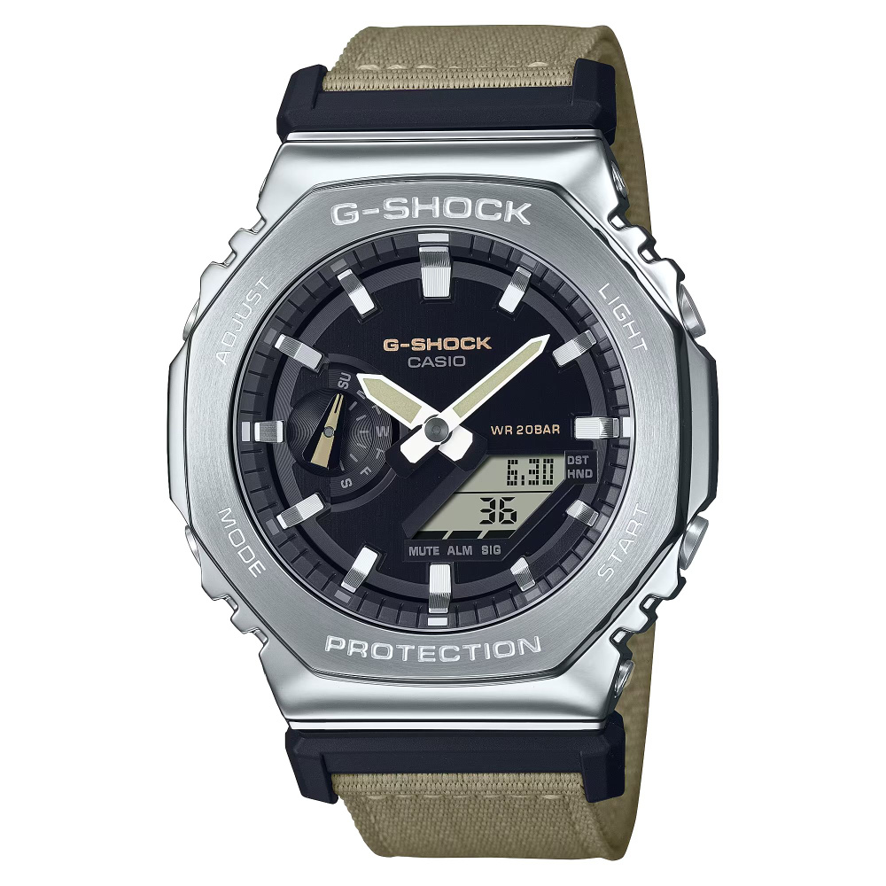 CASIO G-SHOCK GM-2100C-5A часы наручные мужские противоударные водонепроницаемые, в металлическом безеле, #1