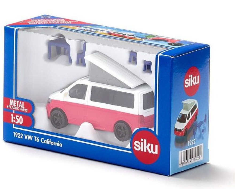 Модель машины Siku Фольксваген VW T6 California 1:50 1922 #1