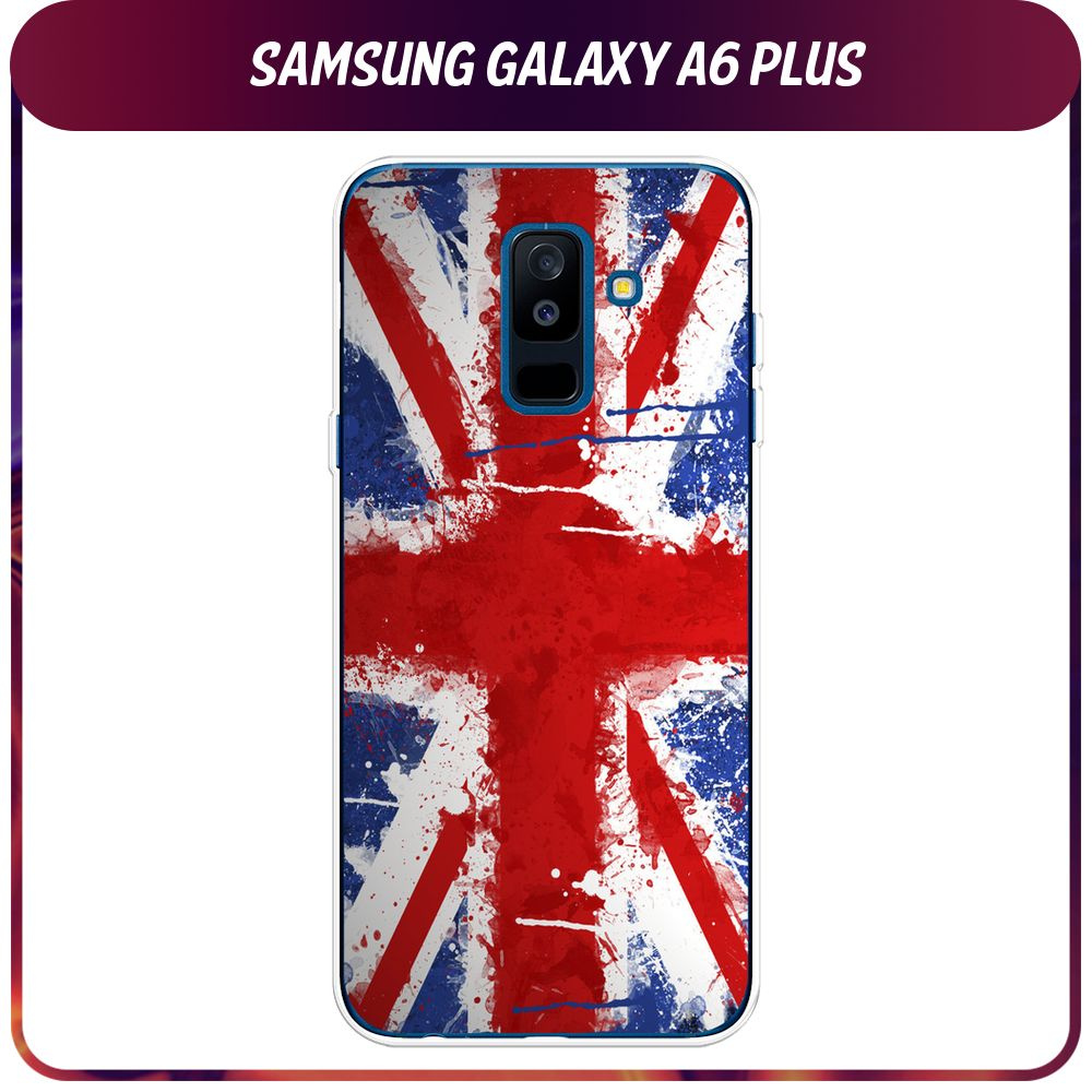 Силиконовый чехол на Samsung Galaxy A6 Plus / Самсунг A6 Plus "Флаг ...