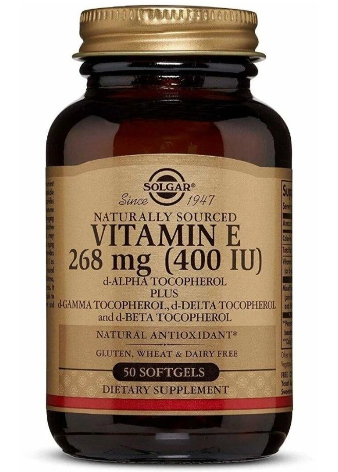 Солгар Витамин Е 400 МЕ 50 капсул / Solgar Vitamin E 400 IU 50 Softgel ...