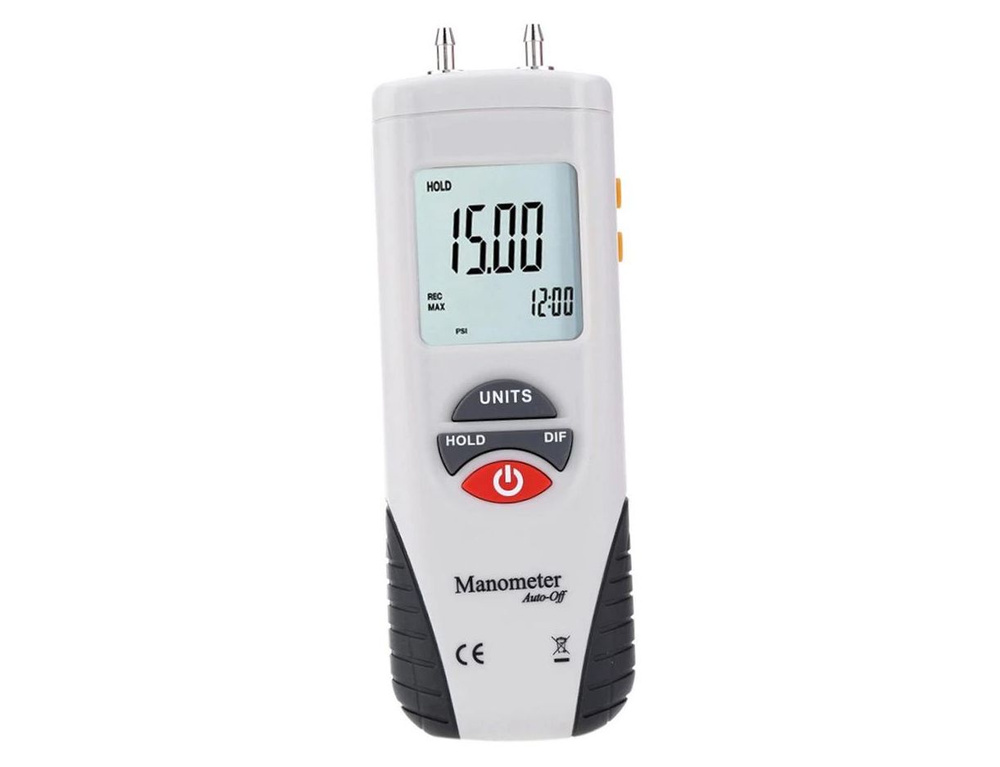 Цифровой манометр для измерения давления газа и жидкости Mod: HTI 1895 (EU) (L52436HT1). Цифровой манометр #1