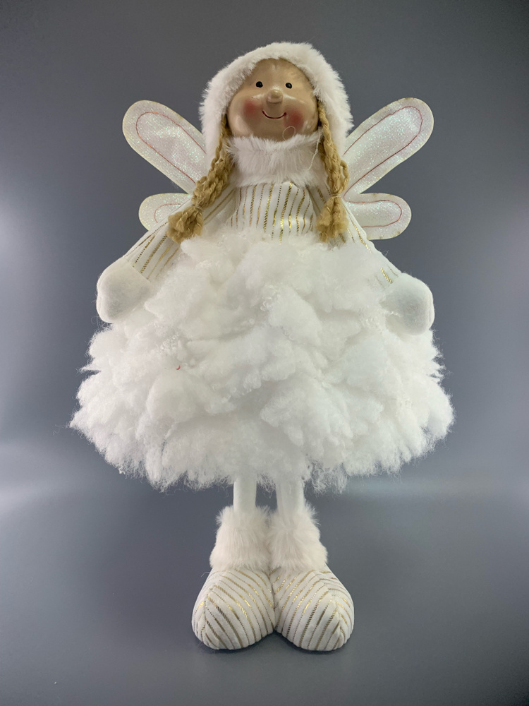 Новогодняя фигурка Ангел/ игрушка под елку / эльфы с крыльями ...