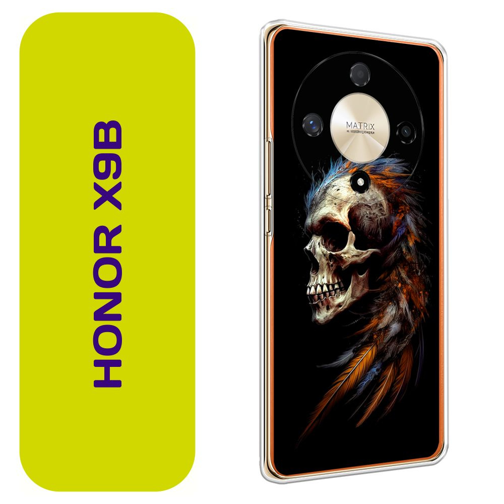 Чехол на Хонор X9B / Honor X9B с принтом \"Индейский череп\" - купить с ...