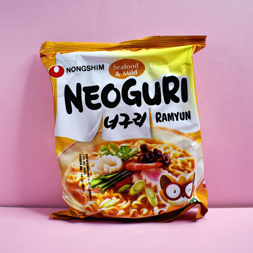 NONGSHIM NEOGURI RAMYUN SEAFOOD&MILD / Лапша со вкусом морепродуктов из Кореи / 120г.  #1