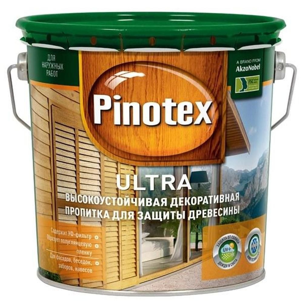 Pinotex Ultra 9л белый #1