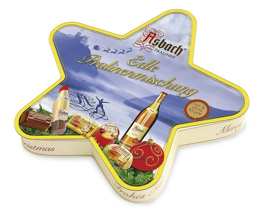 Конфеты шоколадные Asbach Praline ассорти с Бренди 155г #1
