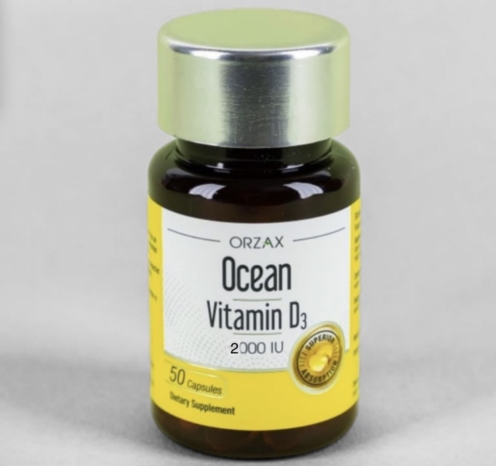 Orzax Vitamin D3 2000 IU 50 capsul / Витамин Д3 2000 ед 50 капсул ...