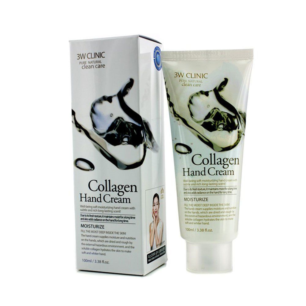 3W Clinic Крем для рук с морским коллагеном увлажняющий - Collagen hand cream, 100млом увлажняющий,100мл #1