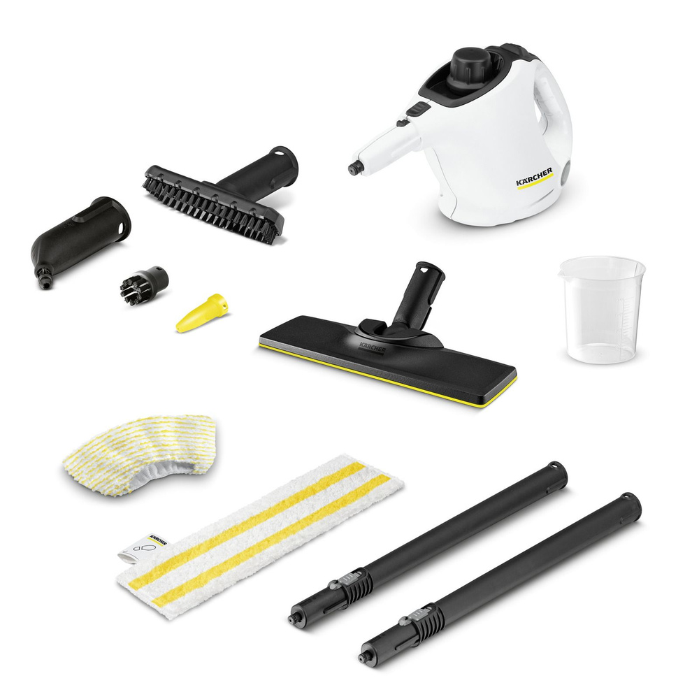 Пароочиститель Karcher KarcherSC1EasyFix_1212571, белый, 1200 Вт,  Противокапельная система, Горизонтальное отпаривание, Дозалив воды купить  по низкой цене с доставкой в интернет-магазине OZON (1354060201)