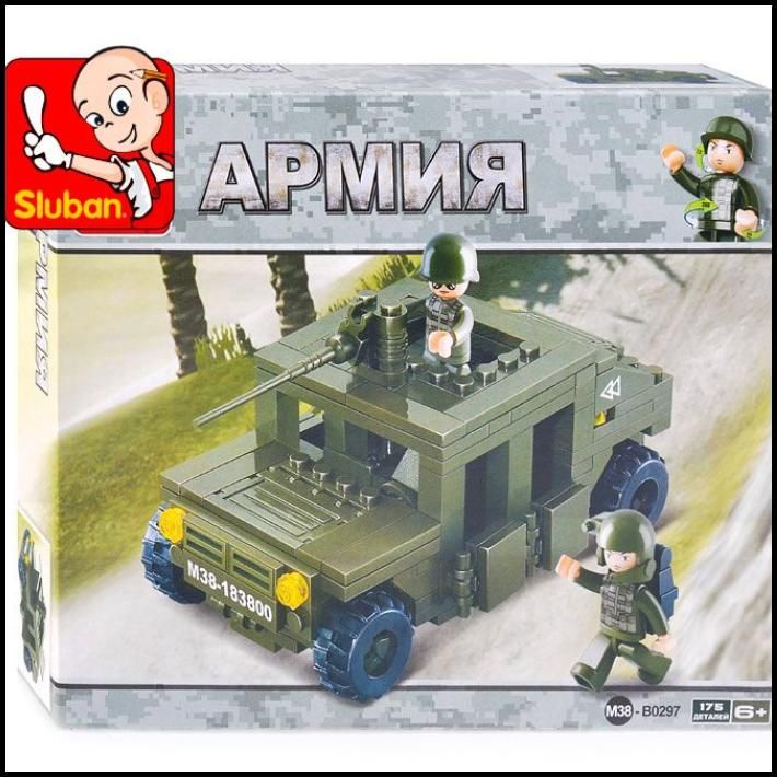 Конструктор Sluban серия "Армия" / Военная машина М38-В0297 пластиковый ...