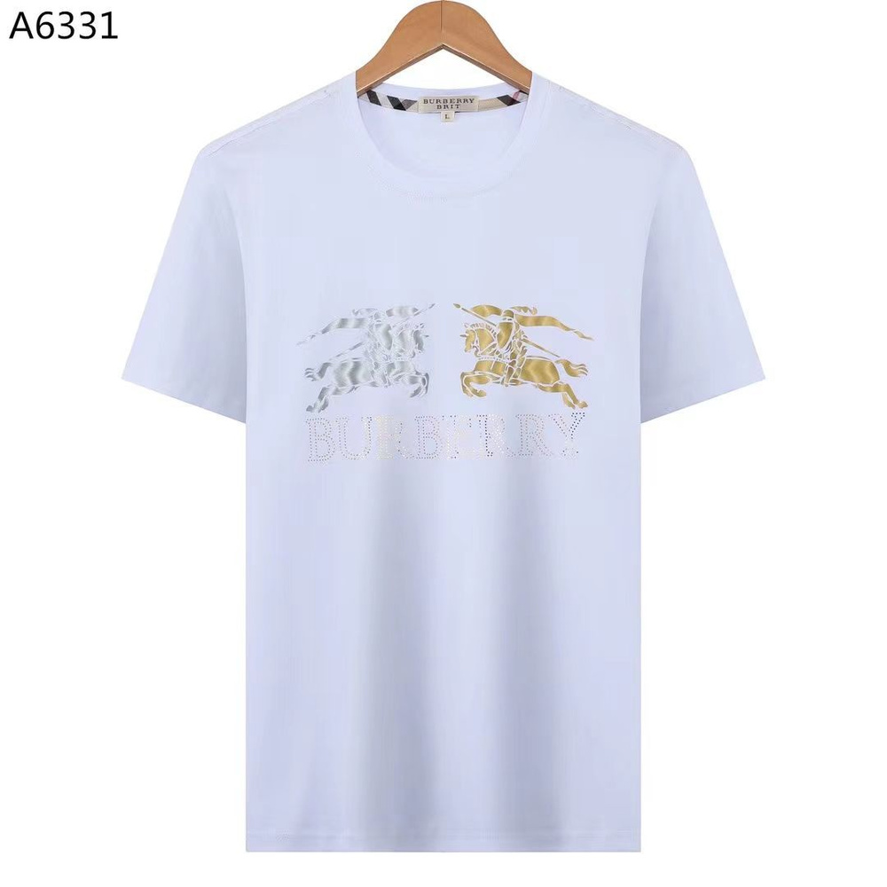 Футболка Burberry, размер 48, цвет белый, 棉花 - купить по выгодной цене ...